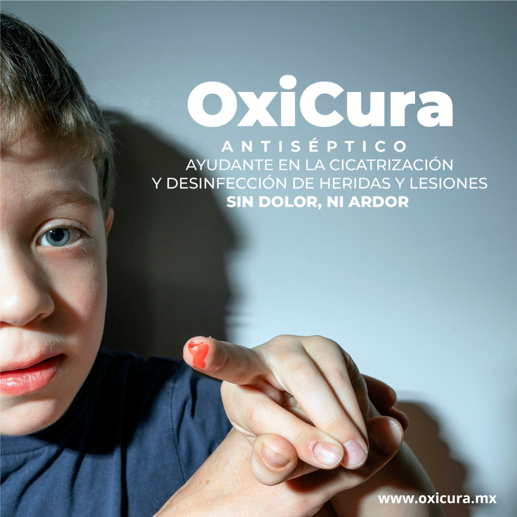 Sin dolor ni ardor OxiCura antiséptico